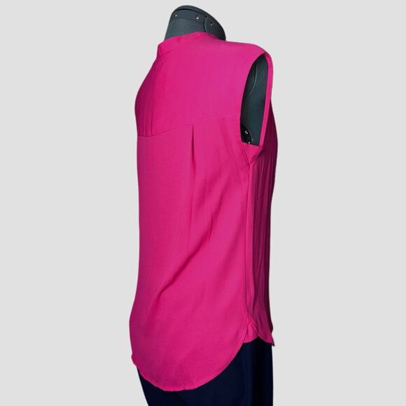 J. Crew Drapey cap-sleeve top Women's size XXS Fuchsia Dark Pink - Picture 4 of 16